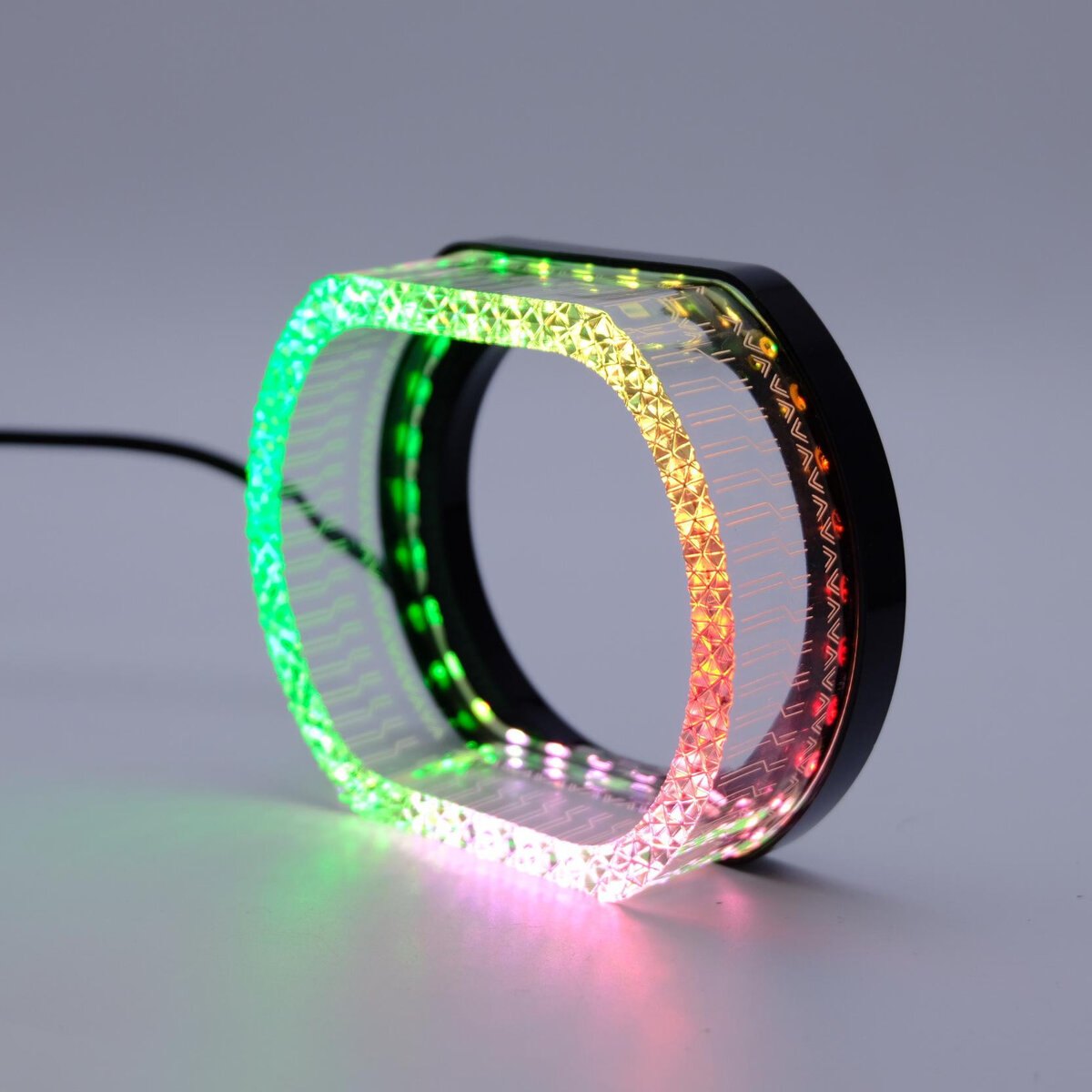 ฝาครอบ 5D Crystal ทรงรี RGB 2.5/3.0 นิ้ว